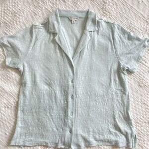 Banana Republic Soft Blue Linen Shirt